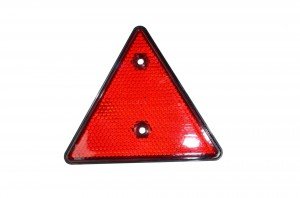 Катафот треугольный с отверстиями красный