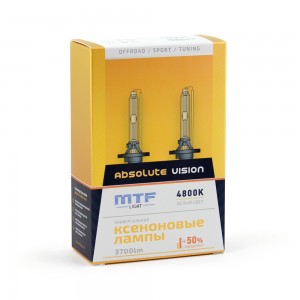 Ксеноновые лампы MTF-Light H7 Absolute Vision 4800К