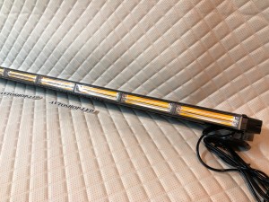 Балка светодиодная 4-х сторонняя желтая COB-LED 10-30V 123 см
