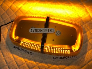 Маяк светодиодный желтый яркий 106 72 LED 10-30V