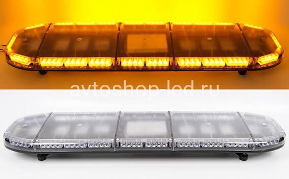 Мигалка светодиодная желтая 88LED 127 см 12/24V С цифровым пультом