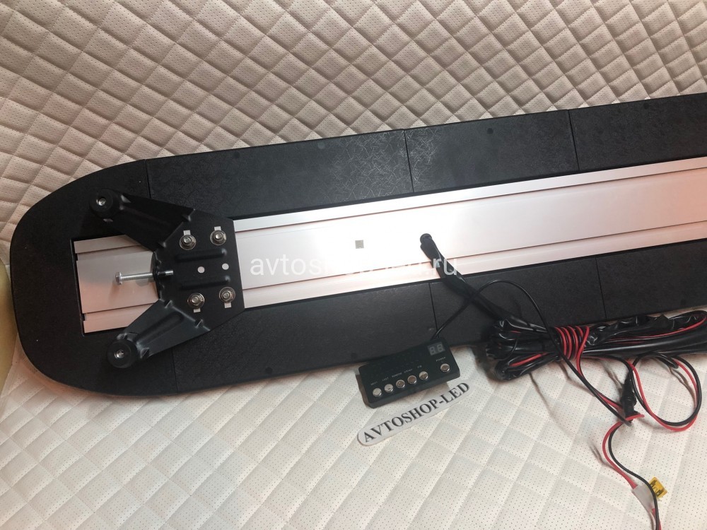 Мигалка светодиодная желтая 88LED 127 см 12/24V С цифровым пультом