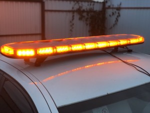 Мигалка светодиодная желтая 88LED 127 см 12/24V С цифровым пультом