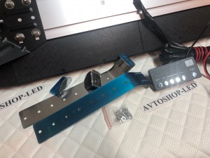 Мигалка светодиодная желтая 88LED 127 см 12/24V С цифровым пультом