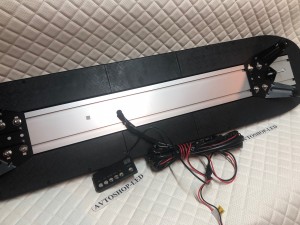 Мигалка светодиодная желтая 88LED 127 см 12/24V С цифровым пультом