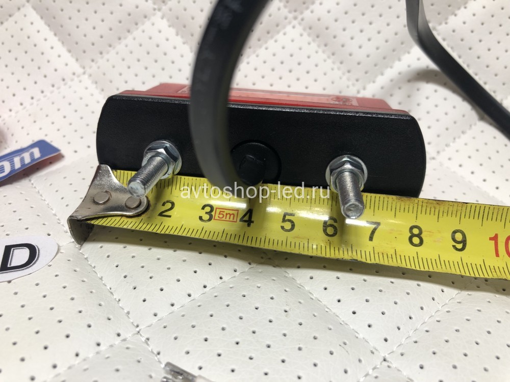 Подсветка номера Fristom FT-016/A LED красного цвета c габаритом и проводом