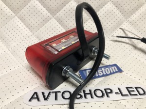 Подсветка номера Fristom FT-016/A LED красного цвета c габаритом и проводом