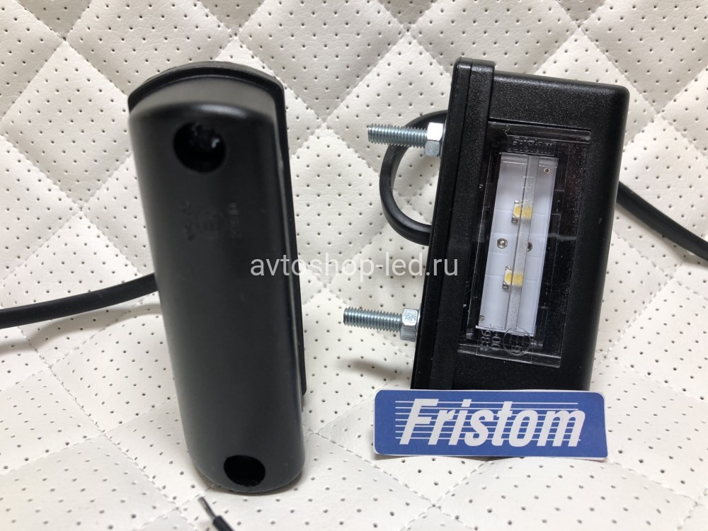 Подсветка номера Fristom FT-016 чёрного цвета c проводом