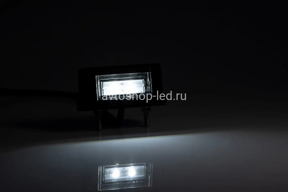 Подсветка номера Fristom FT-016 чёрного цвета c проводом