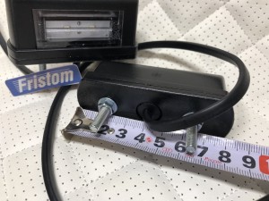 Подсветка номера Fristom FT-016 чёрного цвета c проводом