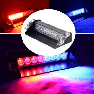 Стробоскоп под лобовое стекло Красно-Синий LED-21 12/24V