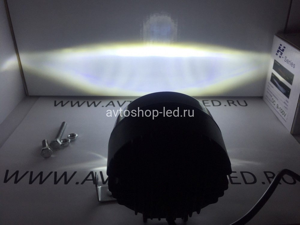 Фара светодиодная с ДХО 20W 9-100V