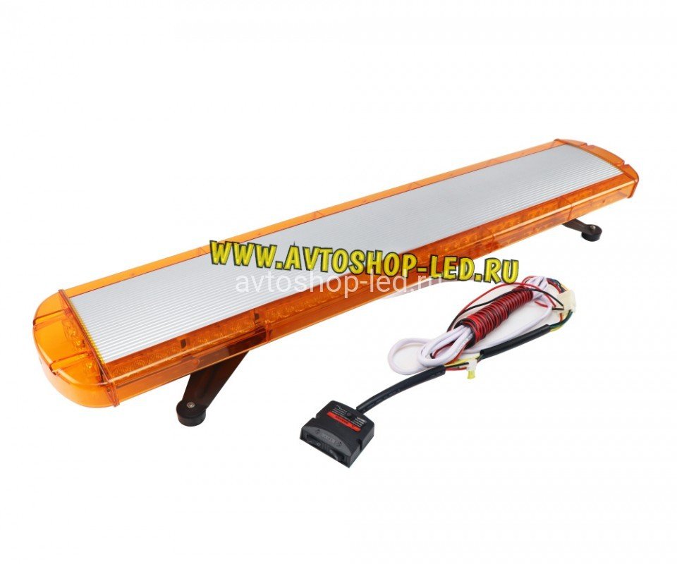 Светодиодная мигалка панель оранжевая 88LED 10-30V 120 см
