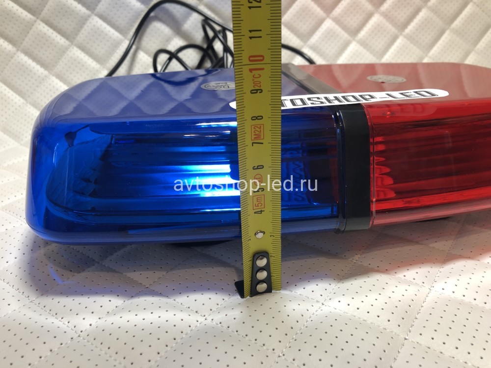 Маяк светодиодный Красно-Синий сверхъяркий 10-30V 31 см