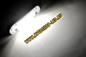 Фонарь габаритный светодиодный Samsung 3 LED белый 12/24В