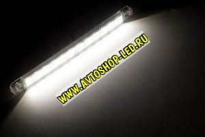 Габаритный светодиодный LONG Samsung 12 LED 12/24V белый 24 см