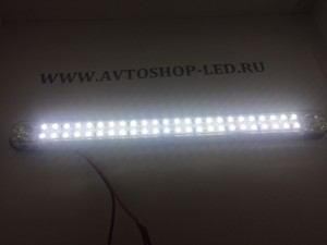 Габарит светодиодный LONG 48 LED 12V белый 24 см