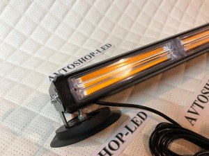 Балка светодиодная 2-х сторонняя желтая COB-6/6 10-30V 90 см