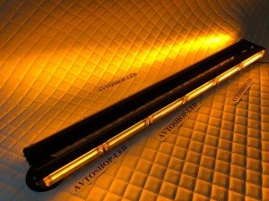 Балка светодиодная 2-х сторонняя желтая COB-6/6 10-30V 90 см