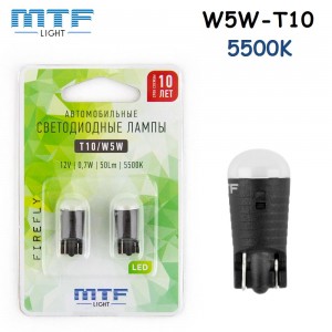 Светодиодные лампы W5W MTF Light FIREFLY 5500K