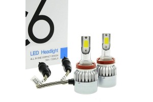 Светодиодные лампы H11/H8 C6 5000K 3800Lm 12-24V