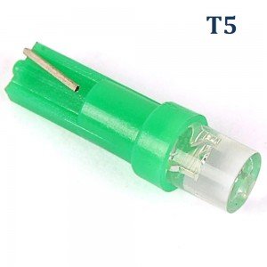 Светодиодная лампа T5 - 1 LED Зеленая 24V