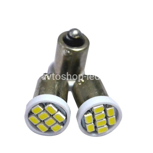 Светодиодная лампа BA9s T4W 8 SMD Белая 24V