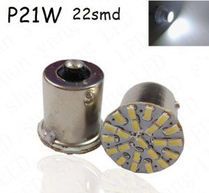 Светодиодная лампа P21W 22 SMD Белая 24V