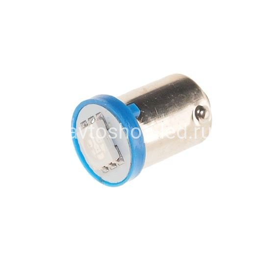Светодиодная лампа BA9s T4W 1 SMD Синяя 24V