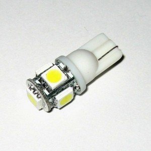 Светодиодная лампа T10 W5W 5 SMD Белая 24V