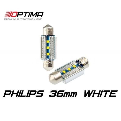 Светодиодные лампы Optima Premium C5W Festoon PHILIPS CAN 36mm