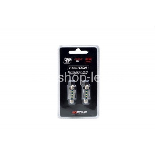 Светодиодные лампы Optima Premium C5W Festoon PHILIPS CAN 36mm