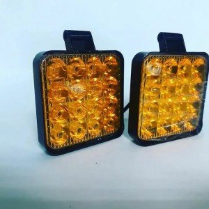 Светодиодная фара мини желтая 48W 16 LED 12/24V