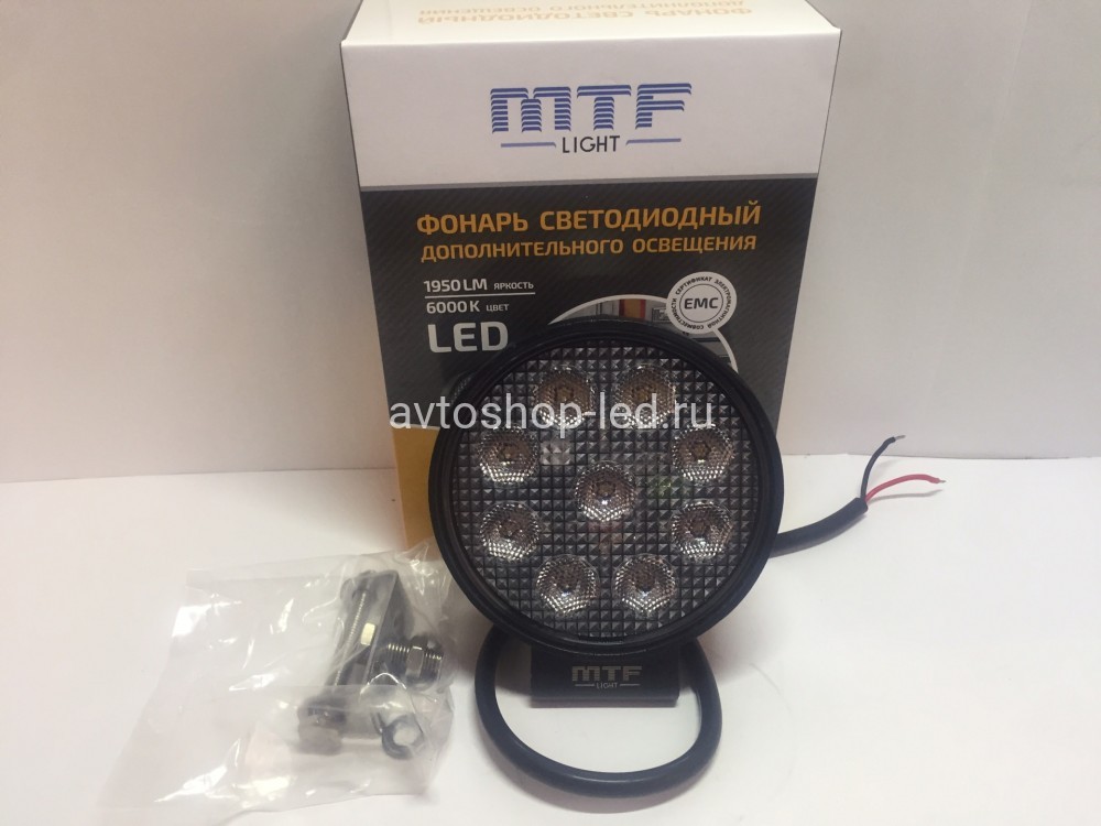 Фара светодиодная MTF-Light круглая 15W 12-60V