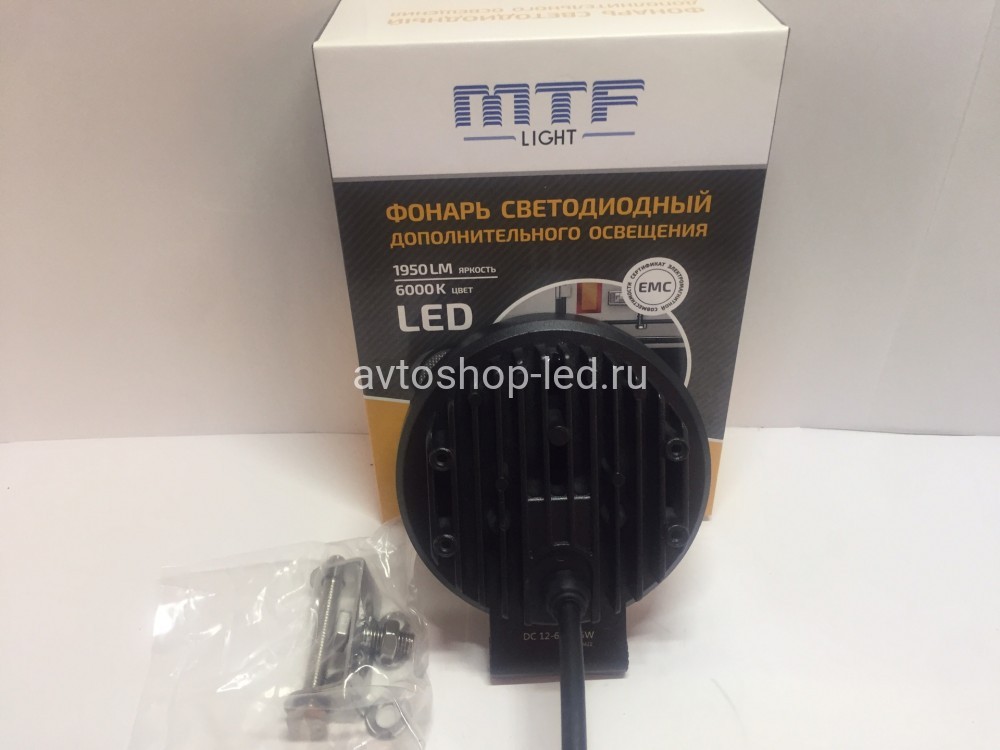 Фара светодиодная MTF-Light круглая 15W 12-60V