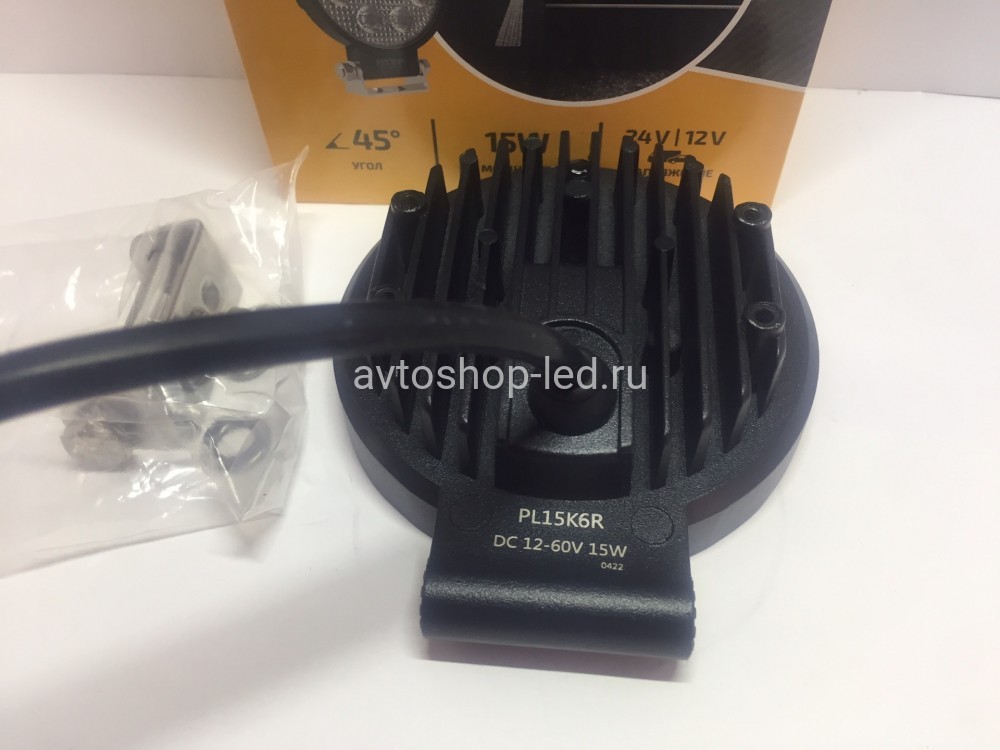 Фара светодиодная MTF-Light круглая 15W 12-60V