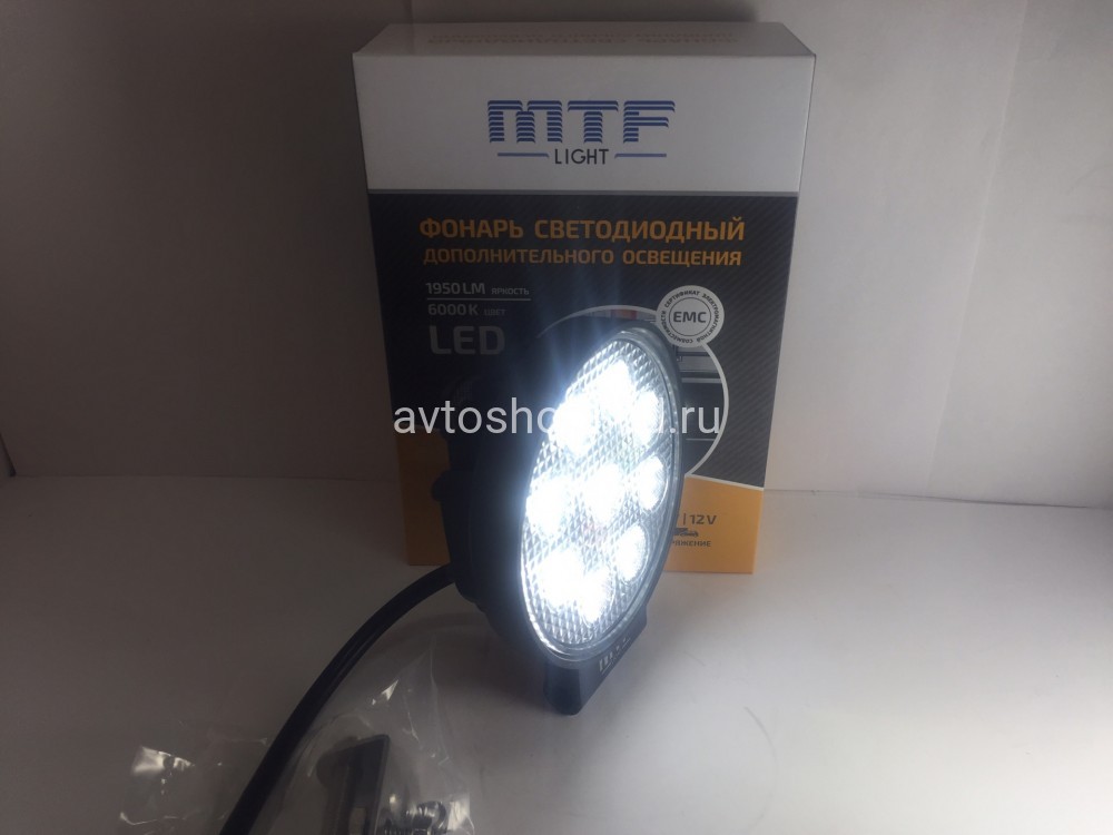 Фара светодиодная MTF-Light круглая 15W 12-60V