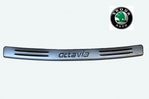Накладка на задний бампер Skoda Octavia A5