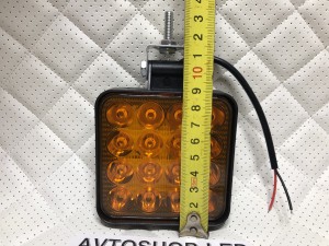 Фары светодиодные желтые 48W с пультом 12/24V