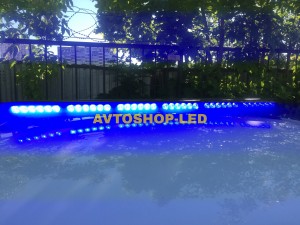 Балка 2-х сторонняя светодиодная синяя-синяя 72 LED 10-30V 92 см