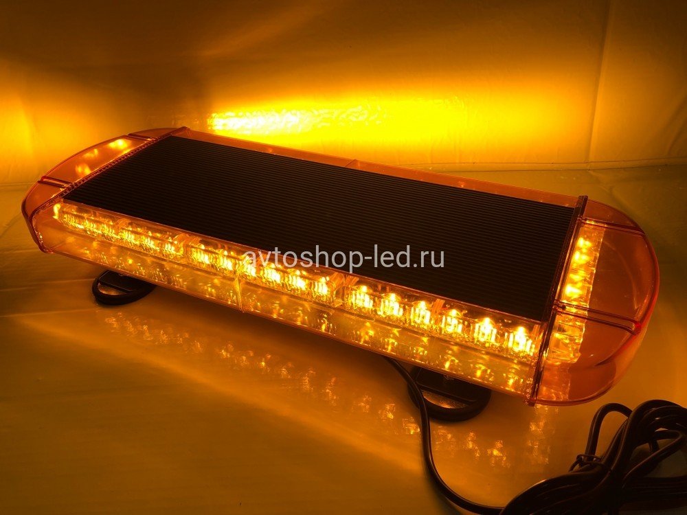 Маяк светодиодный желтый люстра 48LED 10-30V 55 см