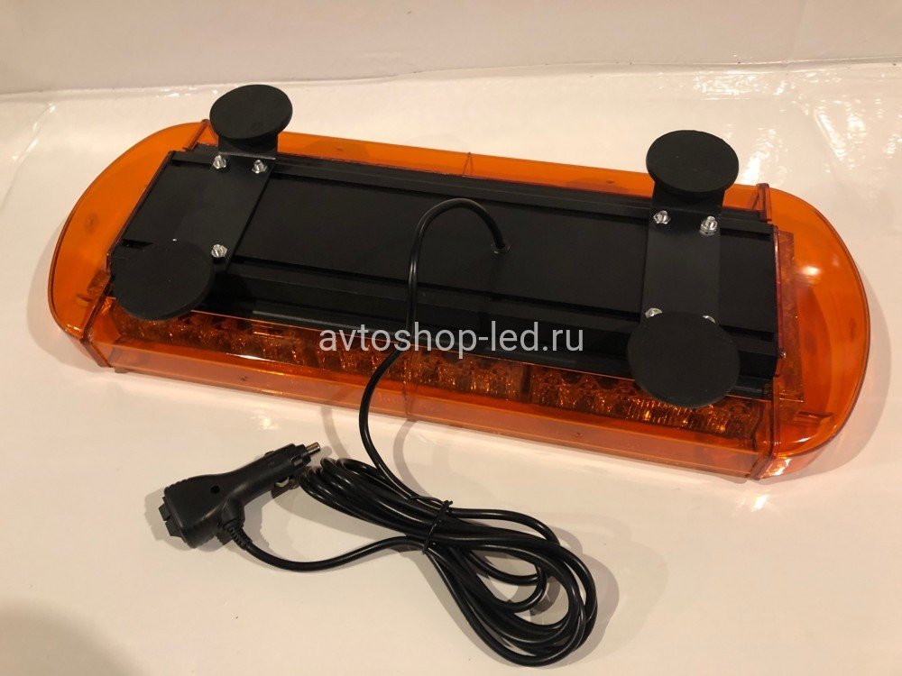 Маяк светодиодный желтый люстра 48LED 10-30V 55 см