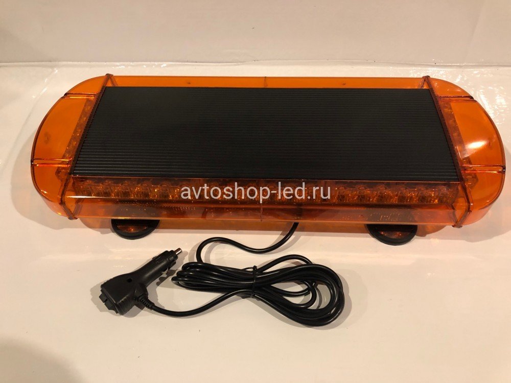 Маяк светодиодный желтый люстра 48LED 10-30V 55 см