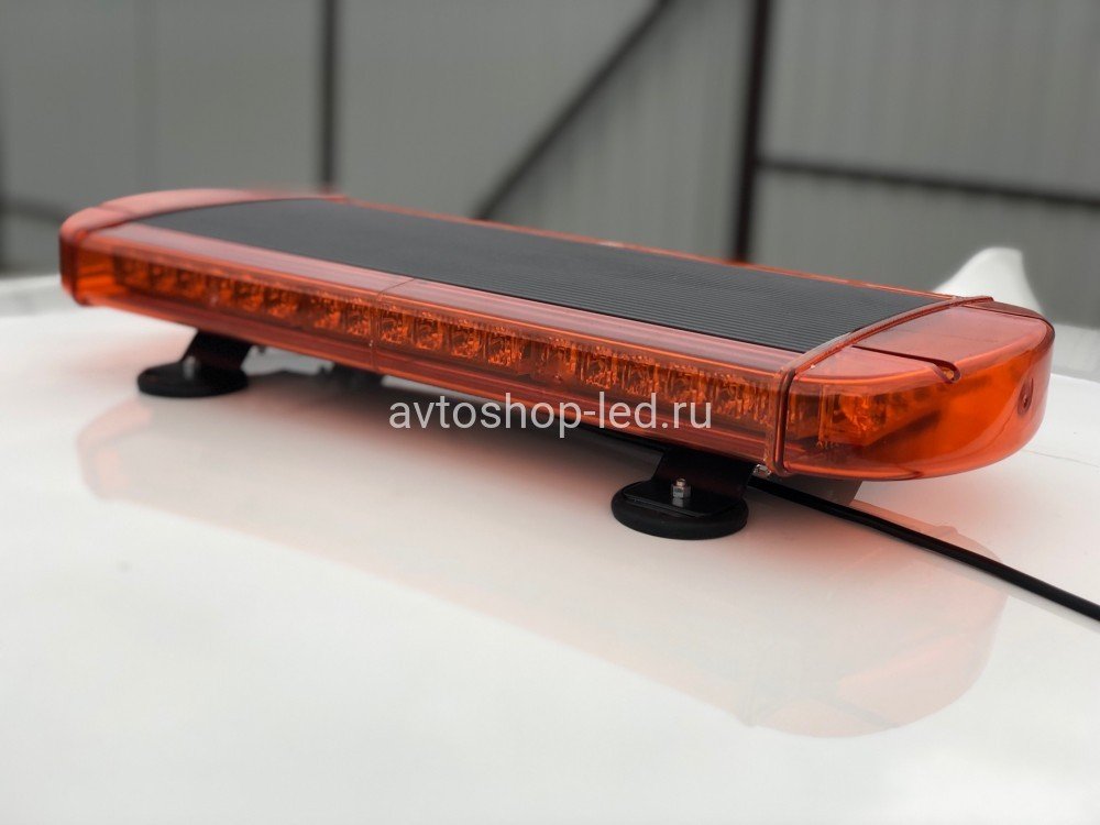 Маяк светодиодный желтый люстра 48LED 10-30V 55 см