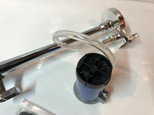 Сигнал звуковой воздушный 1 рожковый хром 12V