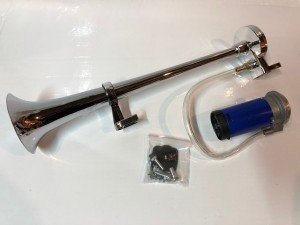 Сигнал звуковой воздушный 1 рожковый хром 12V