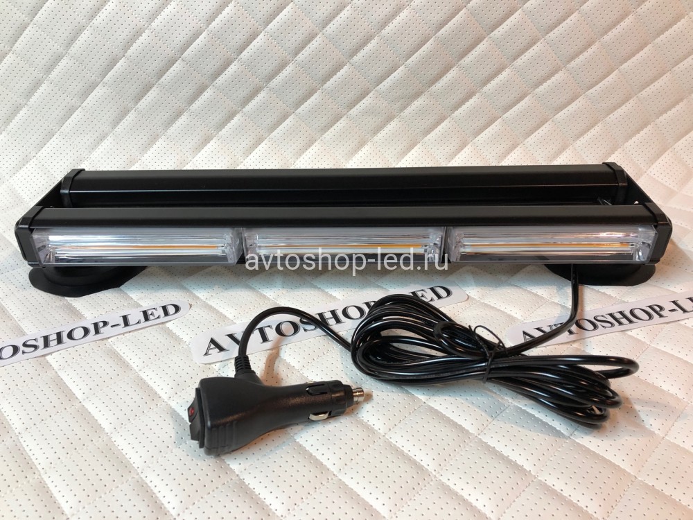 Балка светодиодная 2-х сторонняя желтая COB-3/3 10-30V 48 см