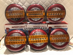 Задние фонари круглые LED 12-24V 6 шт
