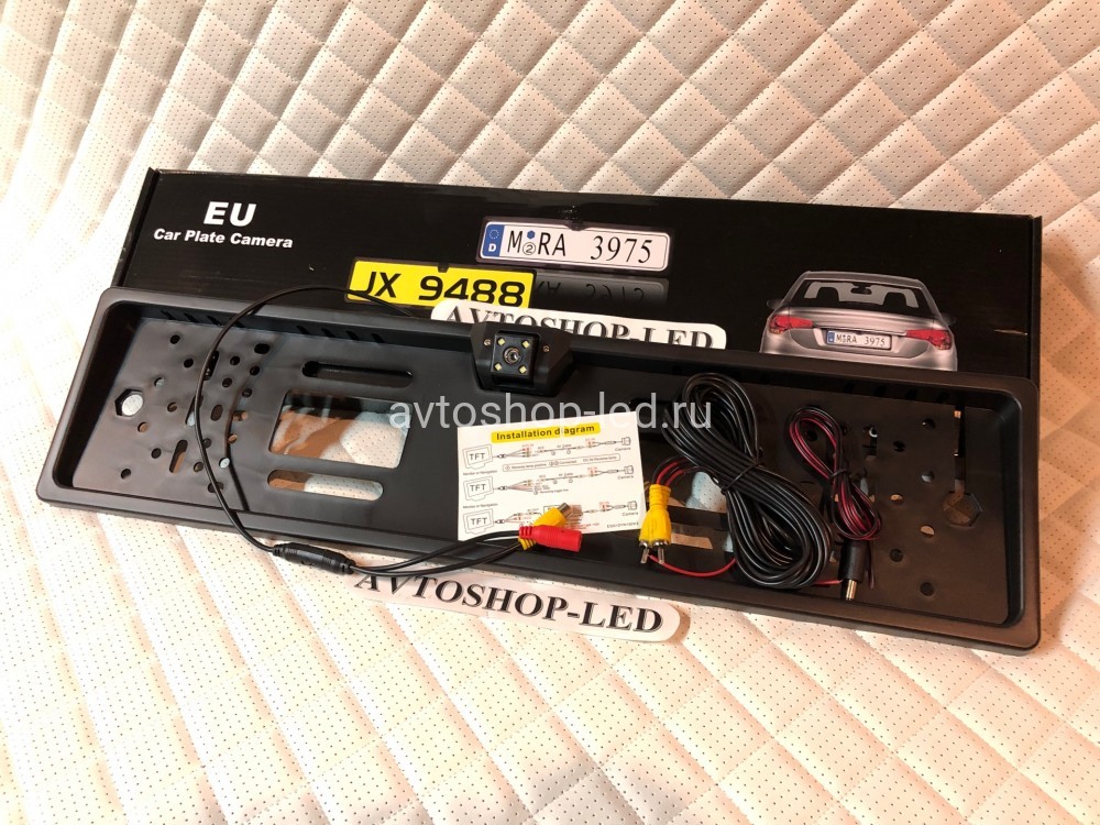 Номерная рамка с Камерой заднего вида