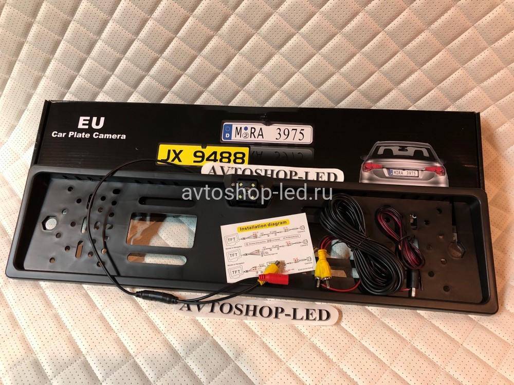 Номерная рамка с Камерой заднего вида